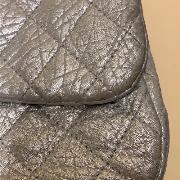 Crinkled Leather Single Flap Vintage Chanel - Picture 6 of 8